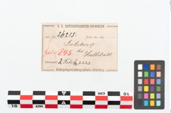 Etikett zu Bronzebrillenfibel (NHMW-PRAE-026215)